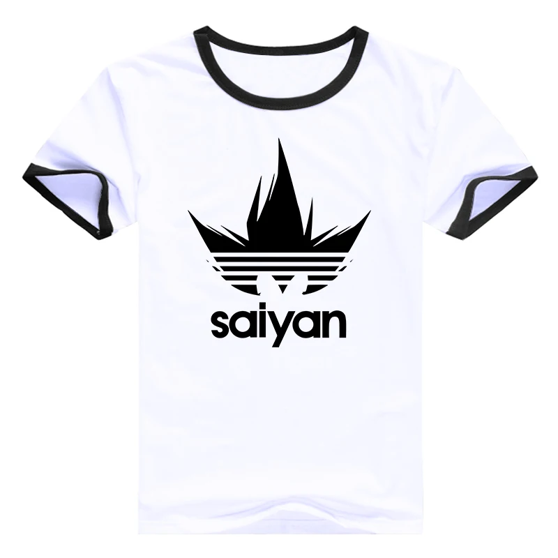 Модная мужская футболка с драконом летняя одежда saiyan коротким рукавом хлопковые