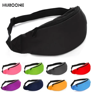 Классическая мужская повседневная поясная сумка, поясная сумка для женщин и мужчин, сумка для телефона, банан, поясная сумка, однотонная поясная сумка