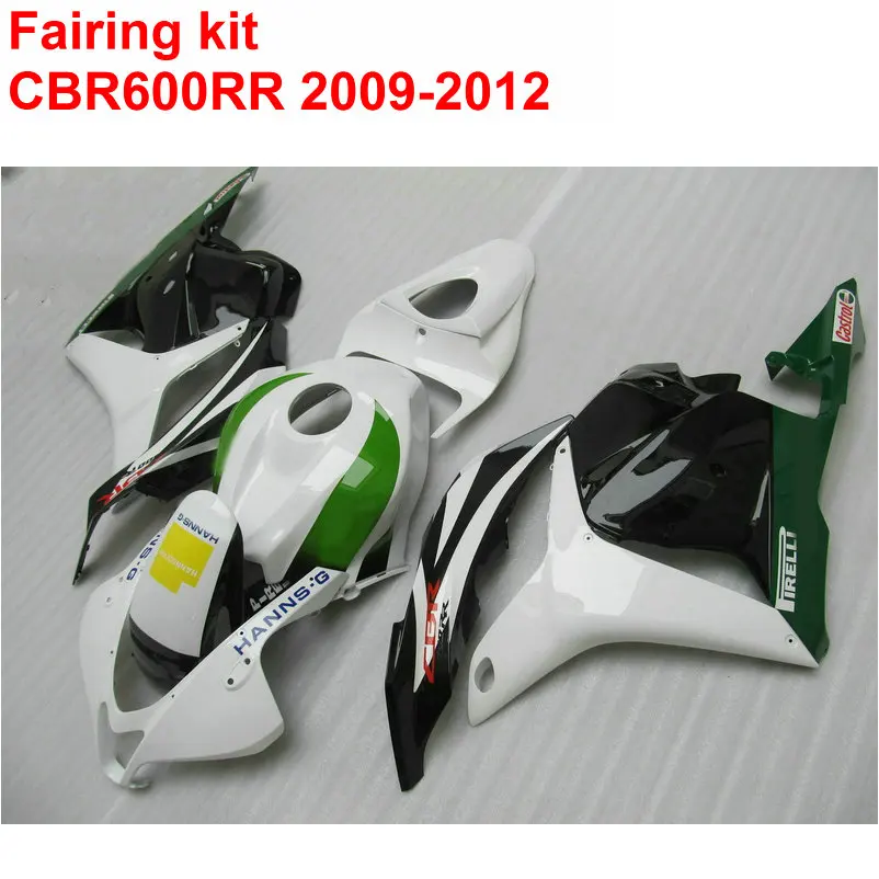 Впрыска ABS обтекателя комплект для HONDA CBR600RR 2009 2010 2011 2012 CBR 600 RR белый черный зеленый
