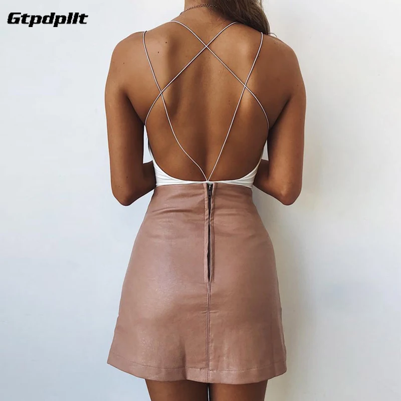 Gtpdpllt, сексуальное летнее боди, белое, с открытой спиной, облегающее боди, feminino, комбинезоны, вечерние, комбинезоны, женский комбинезон, combinaison femme