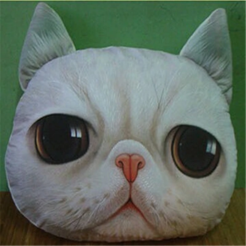Cute Lovely Cat Big Eye Emoji Cushion Stuffed Toys Soft Pillow for Sofa Chair Office | Игрушки и хобби
