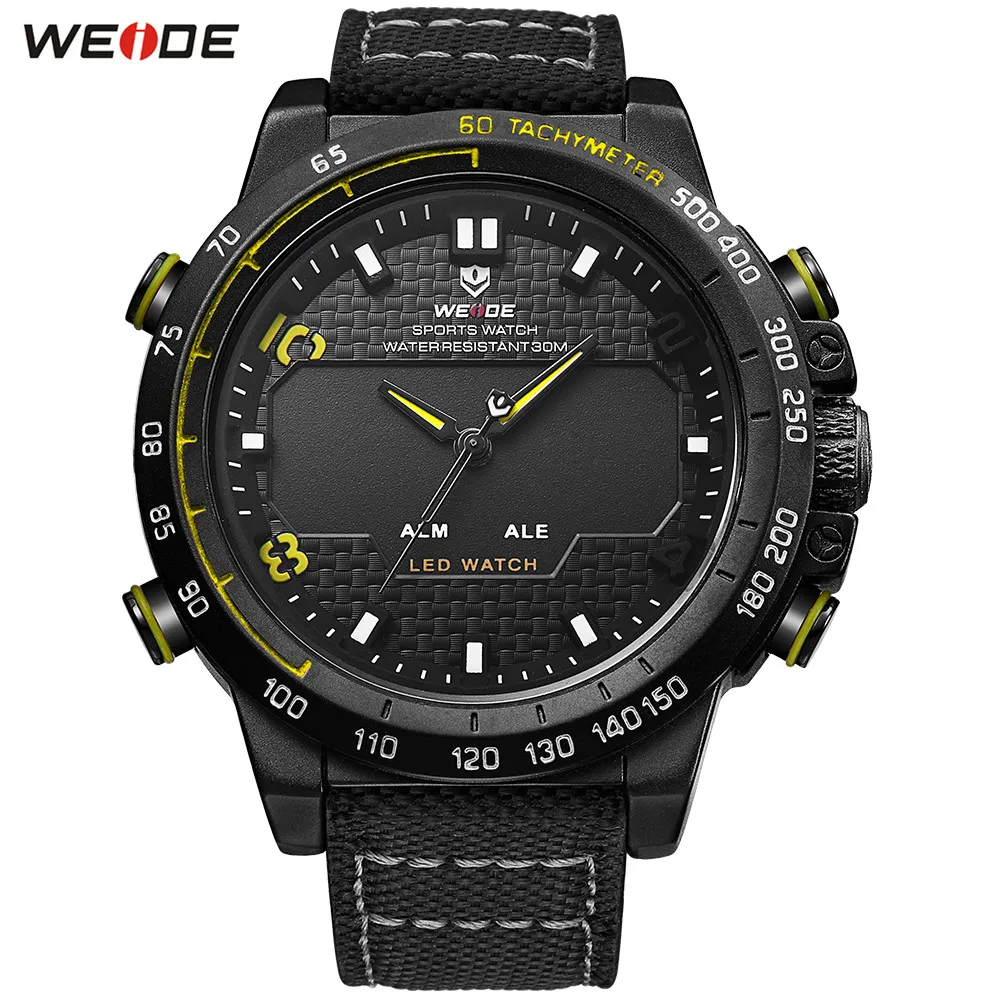 2018 оригинальные модные мужские армейские спортивные часы WEIDE Цифровые кварцевые