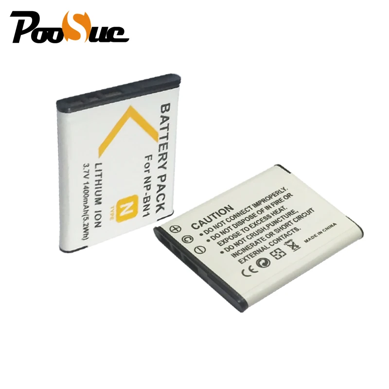 2 шт. аккумулятор для цифровой камеры 1400 мАч|np bn1|battery for sonydigital camera battery |