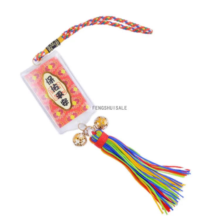 

Fengshui Tibet with 5 color chinese knot Talisman Bless safely and smoothly