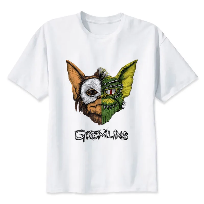 Gremlin Gremlins футболка с принтом Мужская Повседневная круглым вырезом модные мужские