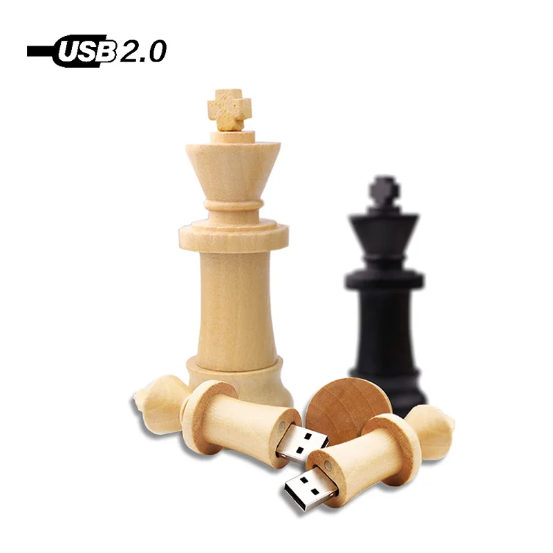 Деревянный Шахматы горячий Флешка U Stick Usb флэш-накопитель 4 ГБ 8 16 32 64 128 подарок