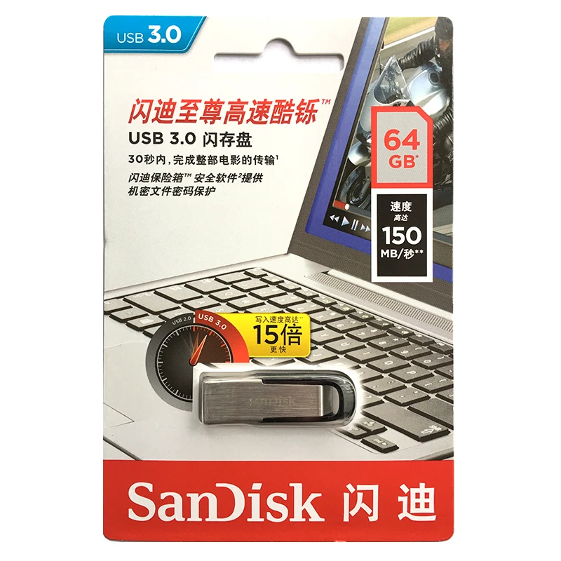 Двойной Флеш-накопитель SanDisk CZ73 USB3.0 флеш-накопитель 128 ГБ флеш-накопитель 64Гб флэш-накопитель 32 Гб металлическая USB ключ 16 Гб флэш-накопитель 256 ГБ U диск 150 МБ/с. для ПК