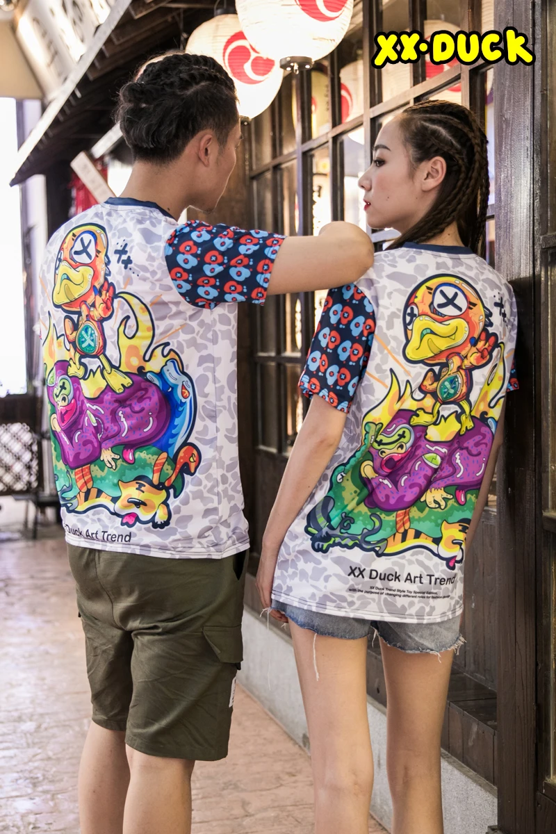 Женская футболка в стиле хип хоп XXDUCK модная дышащая с коротким рукавом и
