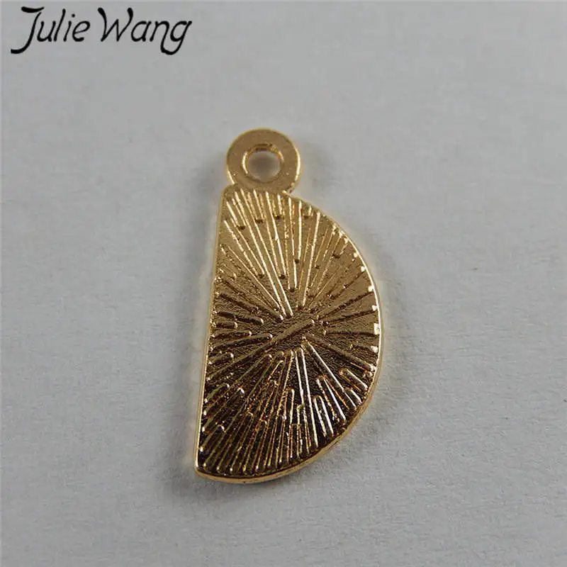Julie Wang 10 шт. эмалированные красные Арбузные фрукты Золотой Тон Подвески для