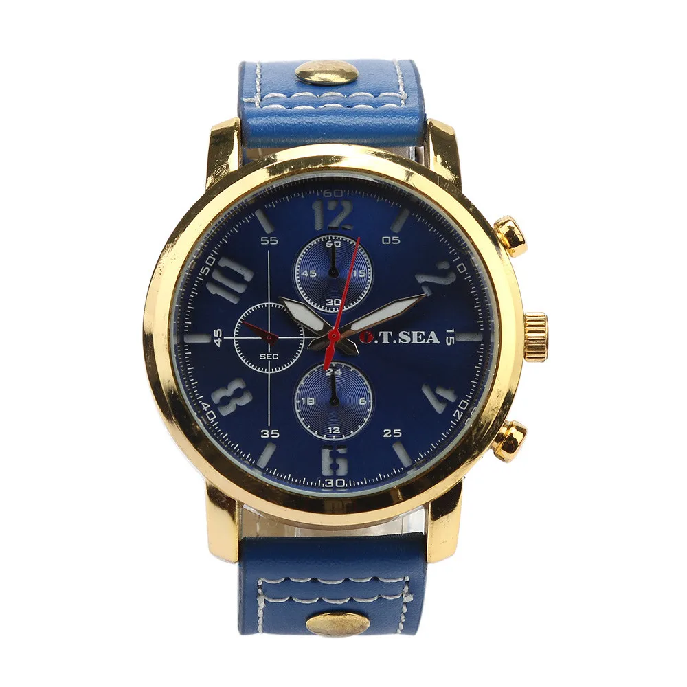 

2019 Men's Sports Quartz Watches Mens Watches Luxury Leather Wristwatches Watches Male Waterproof Date Wristwatch Relogio A40