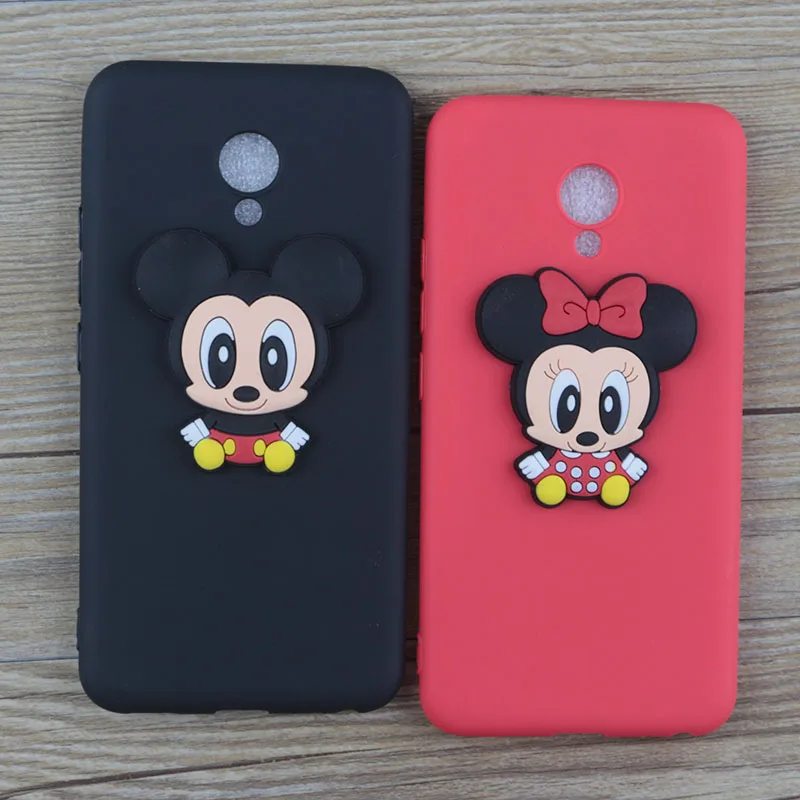 Милый мультфильм Минни чехол для Meizu M5 Note Чехлы стежка рисунок Hello Kitty Микки Кот