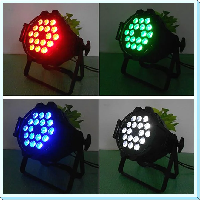 4 шт. 18x10 Вт 64 can par light RGBW 4in1 LED Par DMX Освещение для DJ сценическое освещение | Лампы и