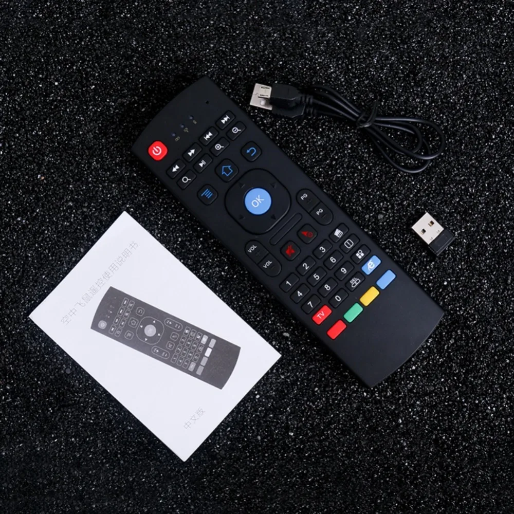 Беспроводная Qwerty клавиатура для Smart tv Android tv box KODI XBMC MXQ MX3 M8S+ T8 QBox 2,4 ГГц беспроводной пульт дистанционного управления Fly Air mouse