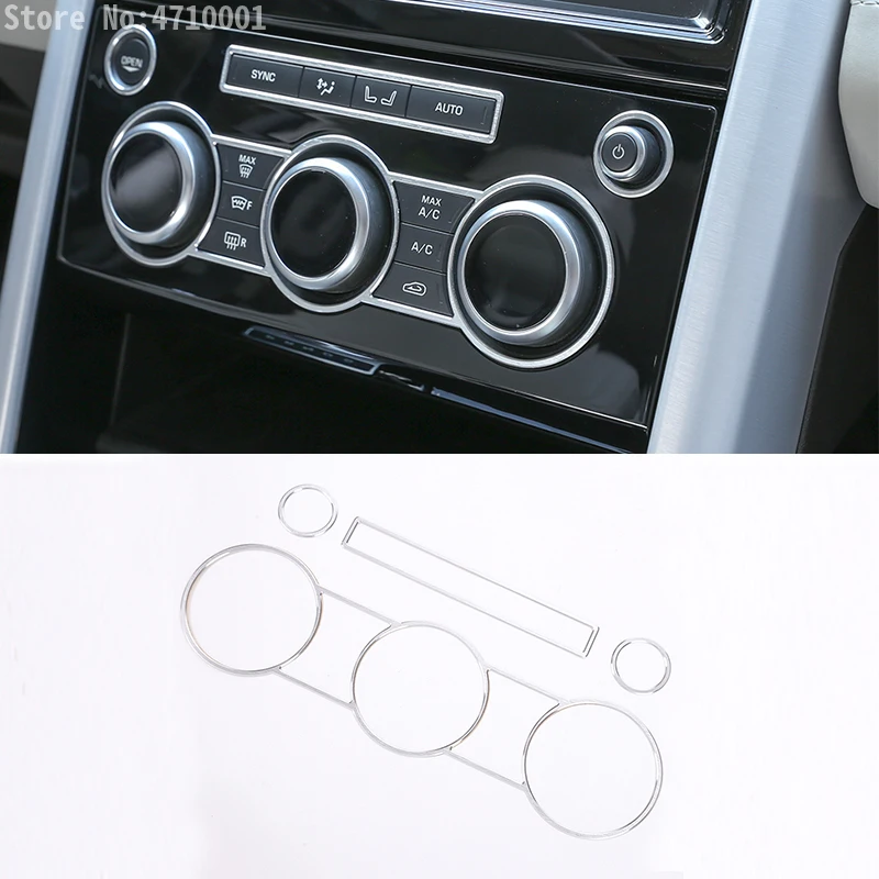 

Aluminum Alloy Central Mode Air Conditioning Volume Knob Ring Trim For Land Rover Discovery 5 LR5 L462 S/SE/HSE Version 2017