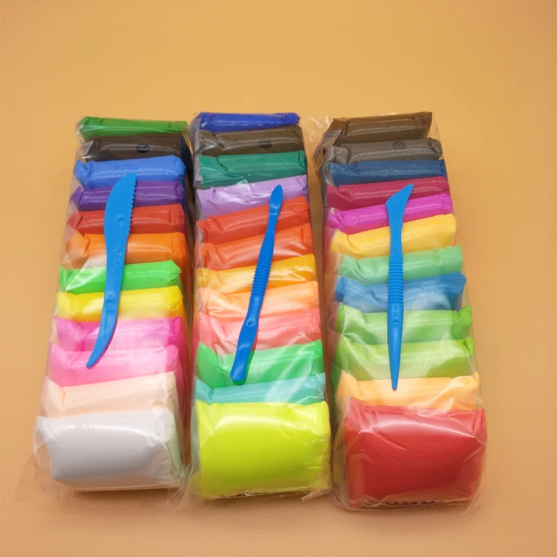 36 colors 36 Цвета 480 г/компл. слизи игрушки "Сделай своими руками", мягкая и пушистая супер светильник моделирования Глина, с инструментами для сушки воздуха супер светильник Пластик полимерной глины - Цвет: 36 colors