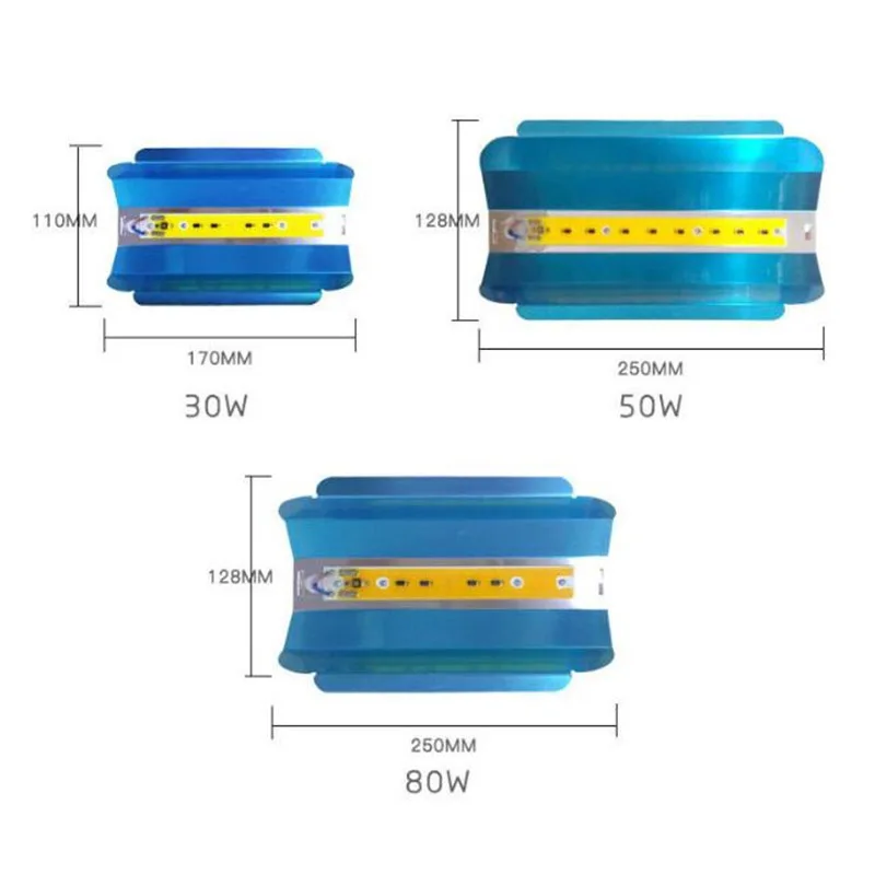 Светодиодный чип COB лампы 30 Вт 50 80 AC 110 В 220 Гц 60 умный IC DIY светодиодный прожектор