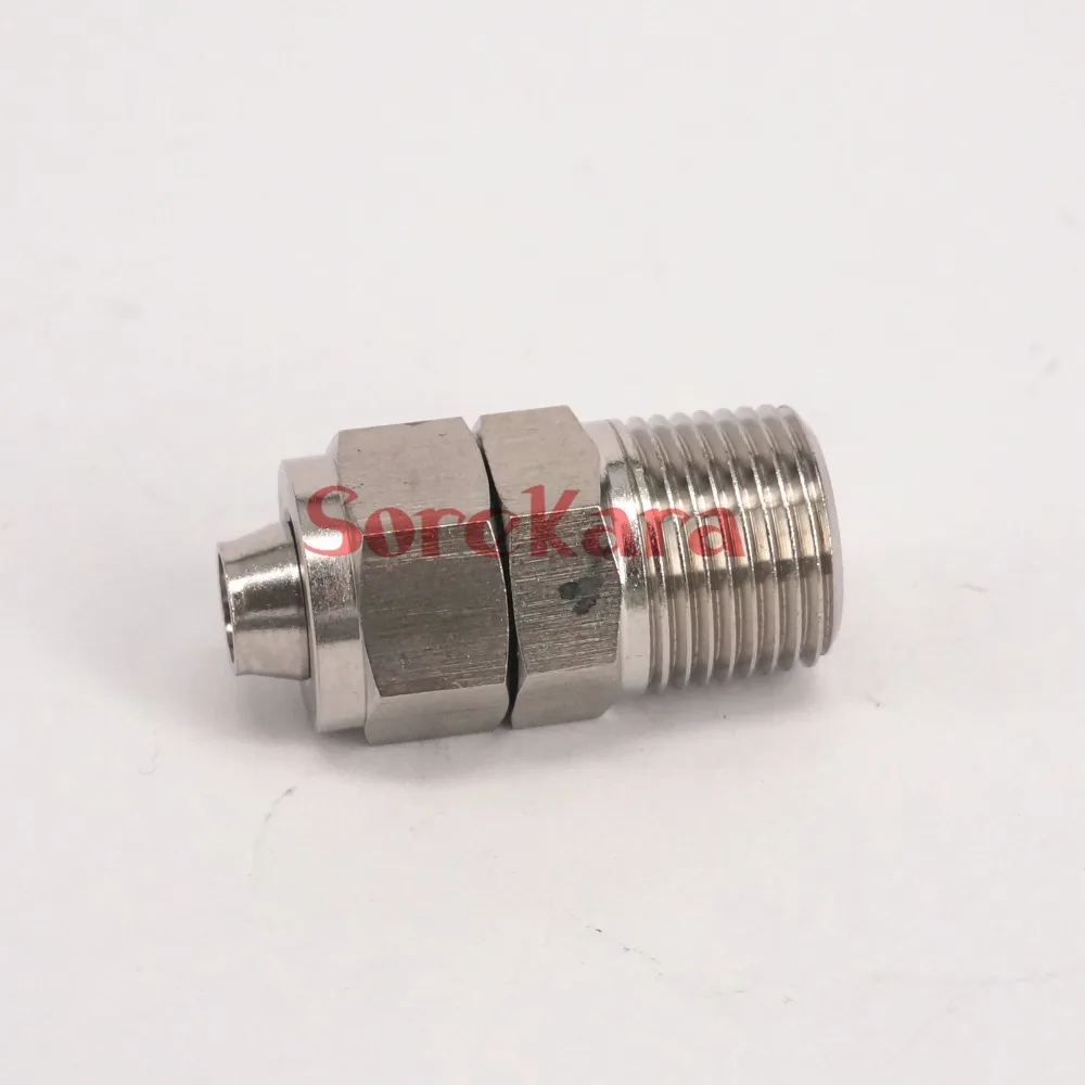 Qiuck Fit Hose O.DxI.D 10x8mm-1/8&quot BSP Male 304 Stainless Steel Hex Quick Joint Fitting Connector | Обустройство дома