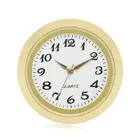 Миниатюрные кварцевые часы с круглым циферблатом, миниатюрные часы с золотистым циферблатом и арабскими цифрами, 1716 дюйма (35 мм)