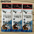 Рыболовные крючки из нержавеющей стали, поворотные рыболовные снасти, приманки, веревочные крючки с кольцом