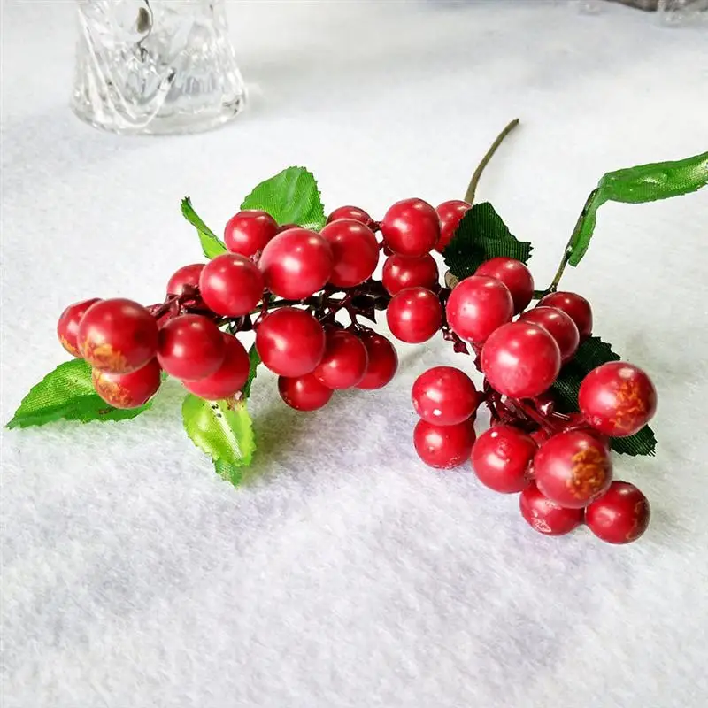 Artificial Lifelike Berries Fake Mini Simulation Decorative Fruit Plants | Дом и сад