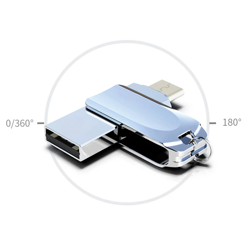 Металлический USB флеш накопитель 32 ГБ OTG 3 0 Type C U карта памяти мини флешка 64 для