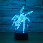 Человек-паук Модель 3d Vision светодиодные лампы дистанционного сенсорный выключатель 7 цветов luminaria-де-меса светодиодный ночной Светильник для малыша игр