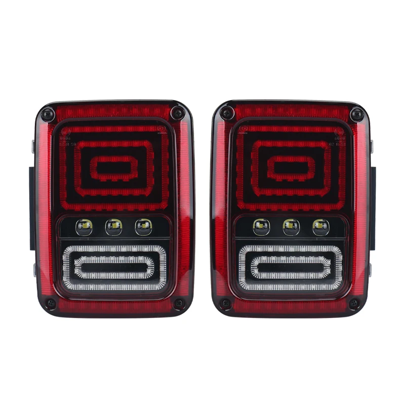 1 пара светодиодные задние фонари для Jeep Wrangler JK 2007 2008 2009 2010 до 2016 | Автомобили и