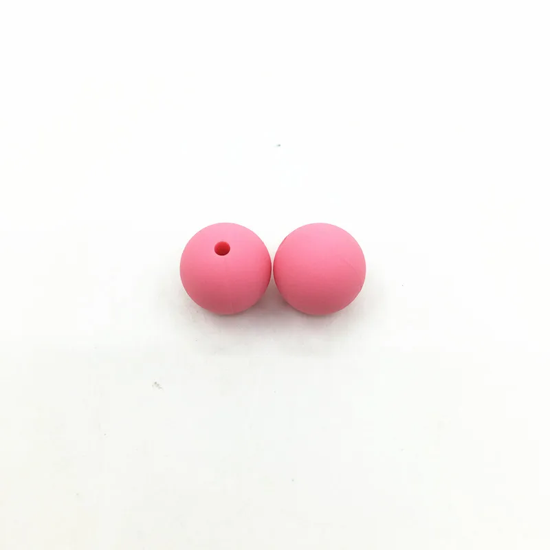 pink 10 мм 1000 шт Силиконовые Ожерелья s бусины для прорезывания зубов набор колье DIY BPA бесплатно силиконовые детские Прорезывания Зубов Бусины Оптом - Цвет: pink