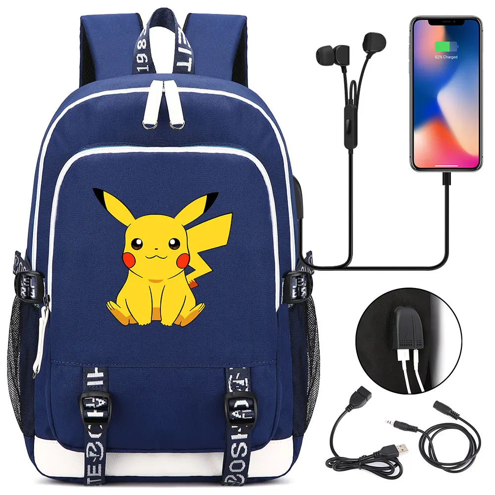 Новый Squirtle Аниме Пикачу чармандер наушники USB Jack для мальчика и девочки школьные
