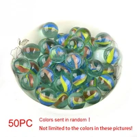 50pcs 16mm marbles coloured glaze glass bead marbles classic reminiscence children classic toys