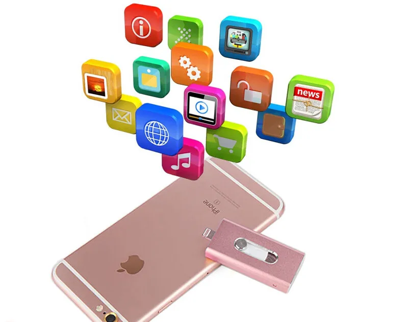 OTG флеш-накопитель USB 3,0 256 ГБ 128 Гб 64 ГБ 32 ГБ 16 ГБ 8 ГБ диски для iPhone 7 iPad iPod iOS Android Phone
