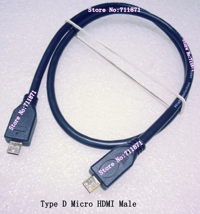 50 см кабель Micro HDMI для мужчин и женщин короткий типа D камеры мобильного телефона