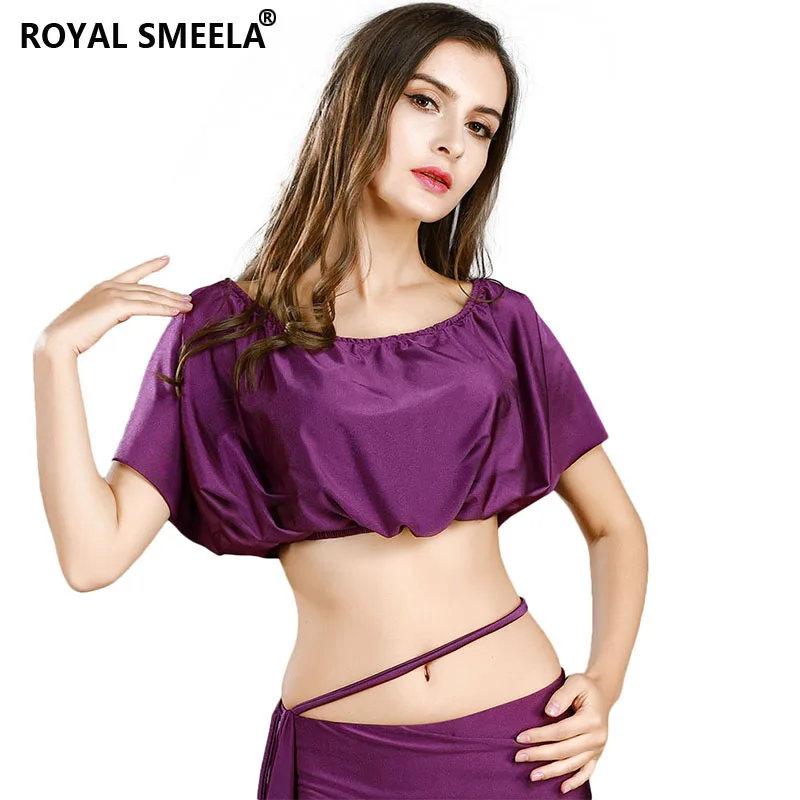 Bellydance Tops Belly Dance Costume Women's Top Sexy Crop dancing Elastic Short Class lesson Practice clothes | Тематическая