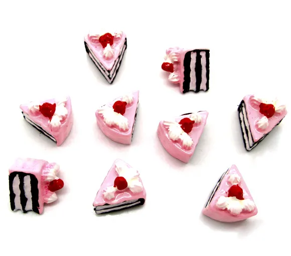 LF 20 шт. Rriangle торты смолы Украшения кабошон с плоской задней частью украшения для