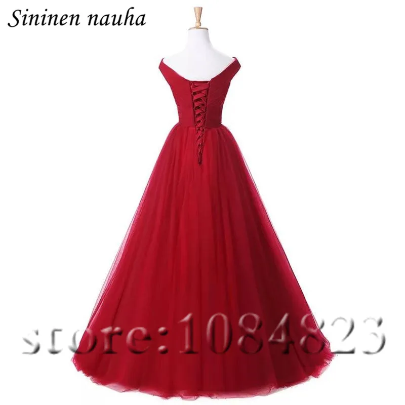Long Evening Party Dresses Prom Dress Off The Shoulder A Line Tulle Formal Gown Plus Size Vestidos De Festa Robe Soiree 286 | Свадьбы и