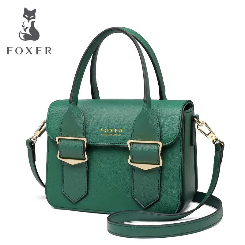 FOXER slanting маленькая квадратная сумка женская 2019 новая волна ретро ручной багаж