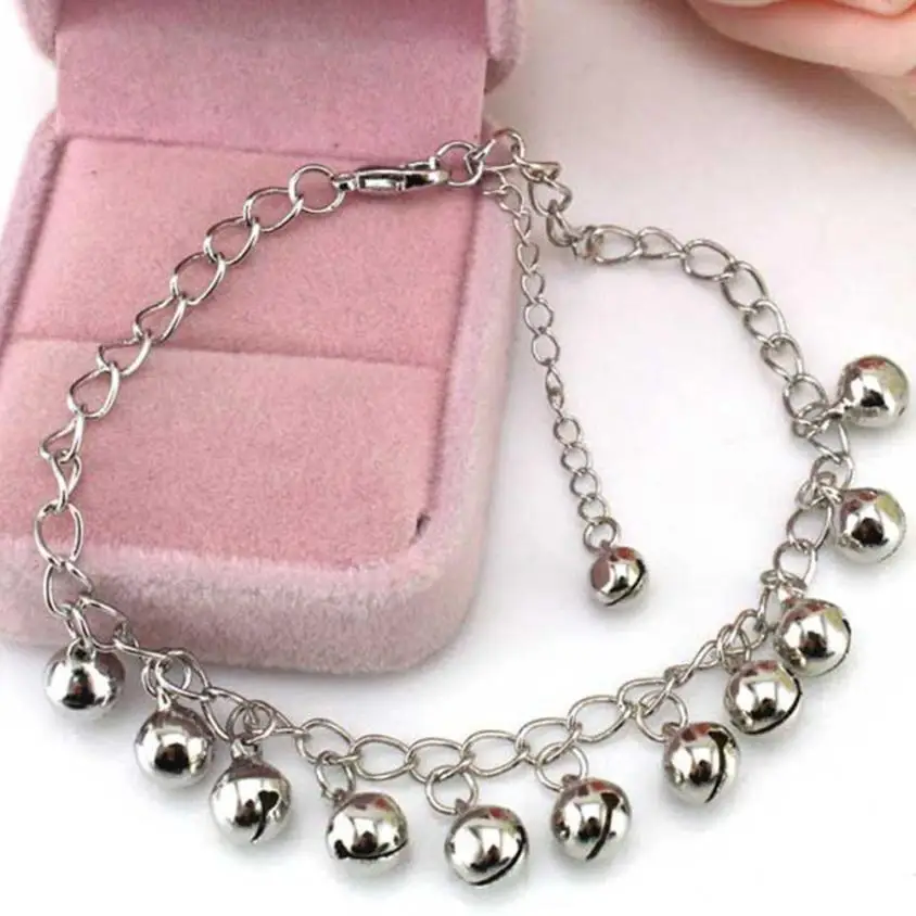 Bracelets On The Feet Silver Boho Beach Sandals Hot Women Bells Anklet Fashion Accessories Jewelry sale Wholesale 40p | Украшения и