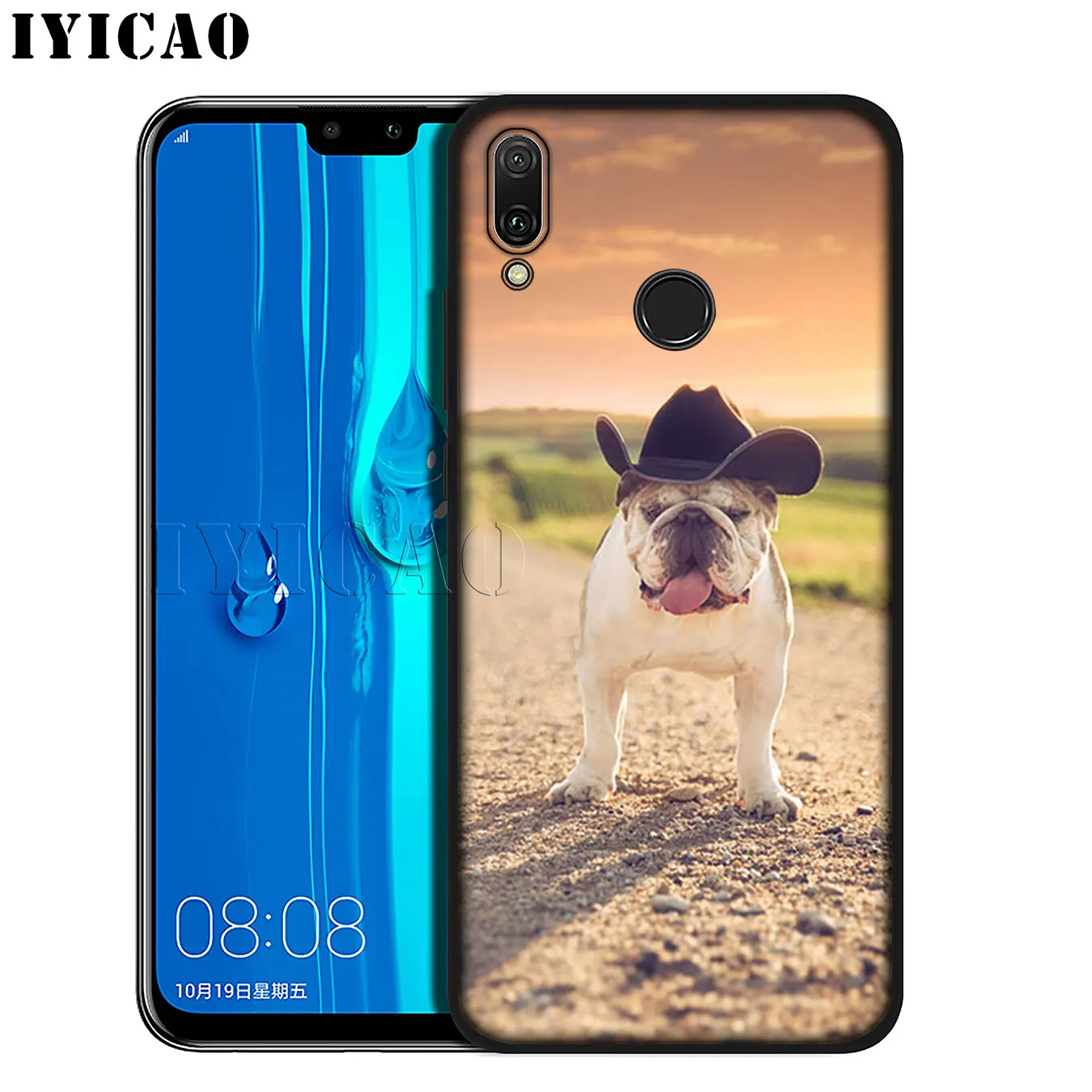 IYICAO Cute dog english bulldog Soft Silicone Phone Case for Huawei Mate 30 20 10 Pro Nova 5I 5T 5 4 4E 3i 3 2i Lite Smart |