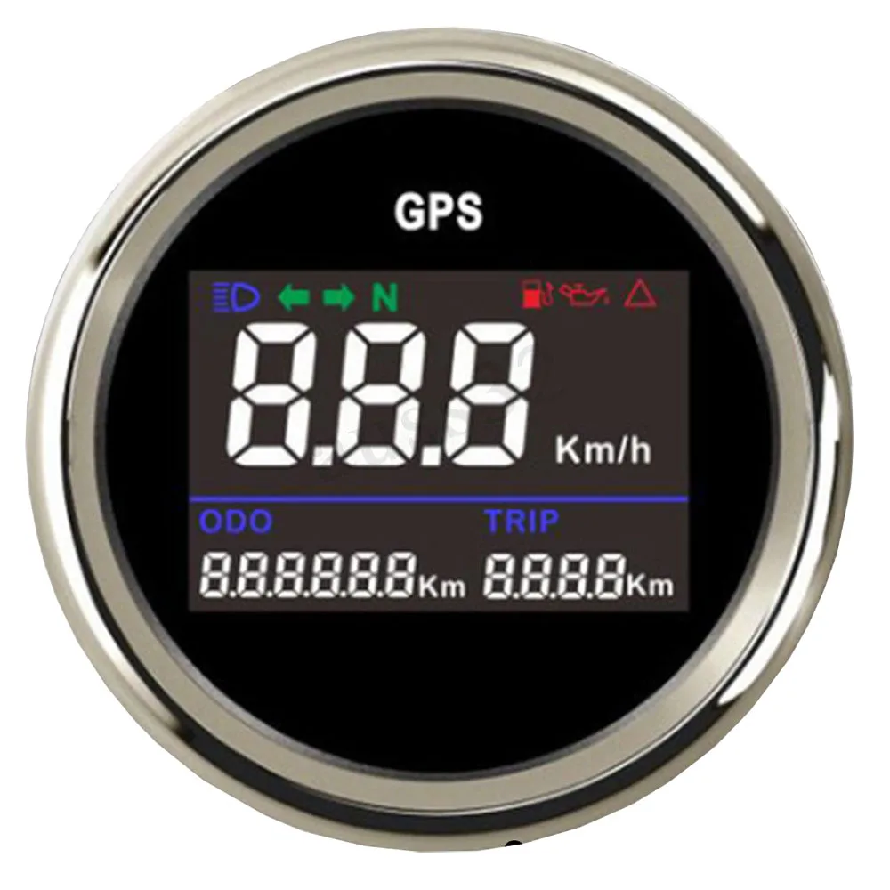52 mm Waterproof GPS Digital Velocimeter Odometer for Motorcycle Freight Car | Автомобили и мотоциклы
