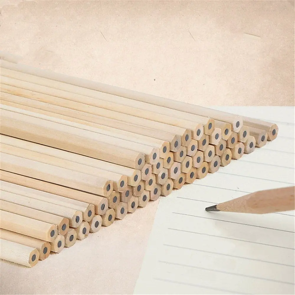 10pcs Eco friendly Natural Wood Pencil Standar Pens Children Supply Wooden for School Stationery Office Writing Supplies|Простые