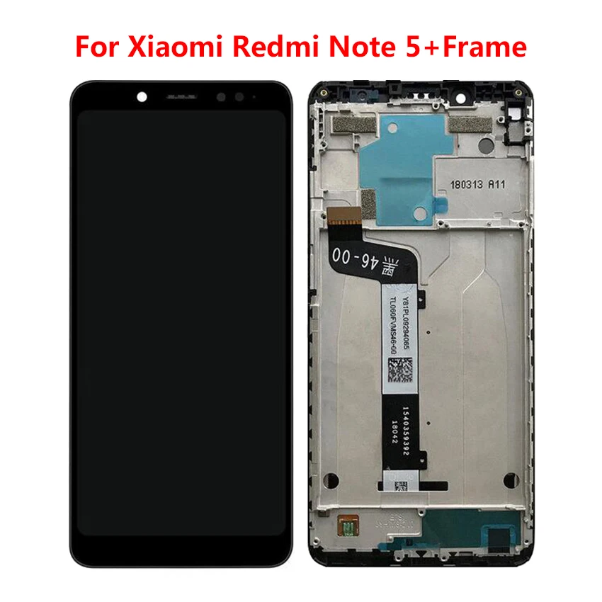 ЖК дисплей и дигитайзер сенсорного экрана в сборе для Xiaomi Redmi Note 5 / Pro с рамкой