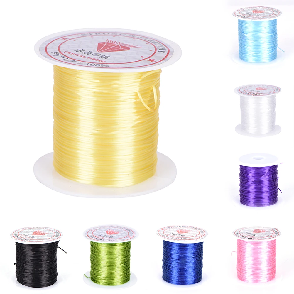 

Jewelry Making 0.8mm DIY Crystal Beading Stretch Cord Elastic Line Transparent Clear Round Beading Wire/Cord/String/Thread