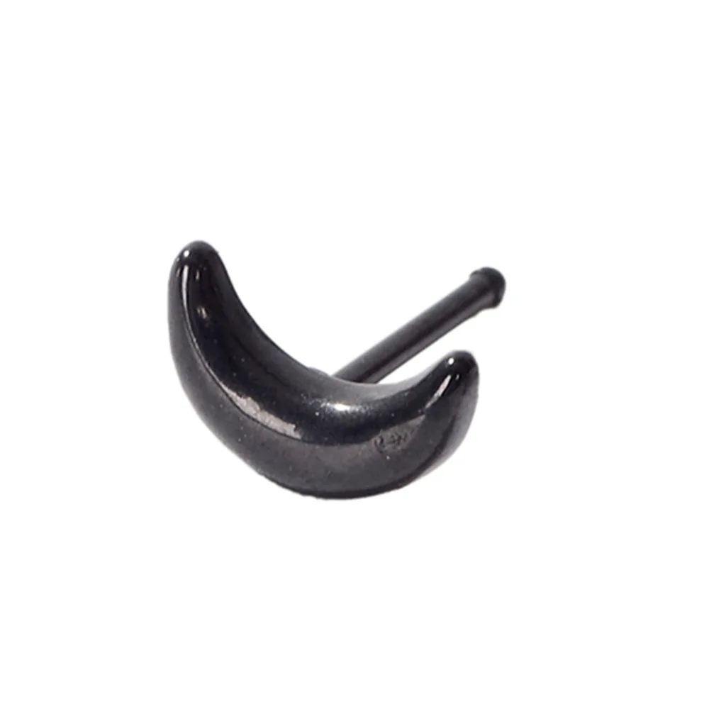Gold Silver Stainless Steel Moon Nose Ear Stud Piercing Thread Labret Lip Rings Cartilage Helix Studs Jewelry | Украшения и