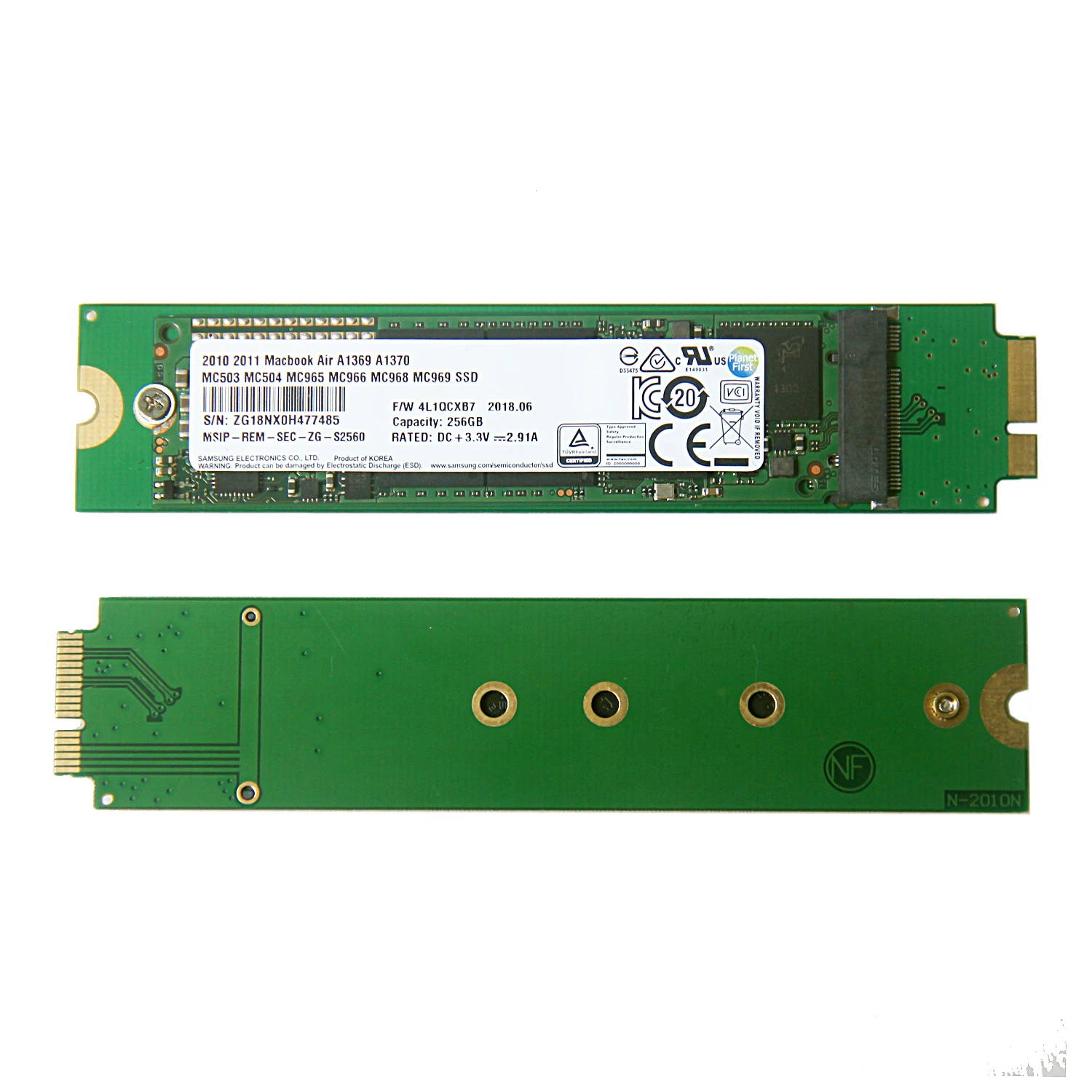 256 ГБ SSD для 2010 2011 Apple Macbook Air A1369 A1370 MC503 MC504 MC965 MC966 MC505 MC506 MC968 MC969 твердотельный накопитель
