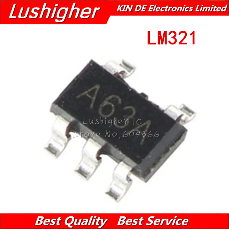 100 шт. LM321 LM321MF SOT23 LM321MFX SOT-23 SOT23-5 Low Single Op Amp новый оригинальный | Электронные