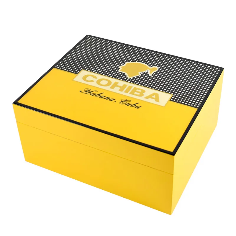 COHIBA фортепиано отделка кедровая коробка для сигар с сигары Пепельница и резак