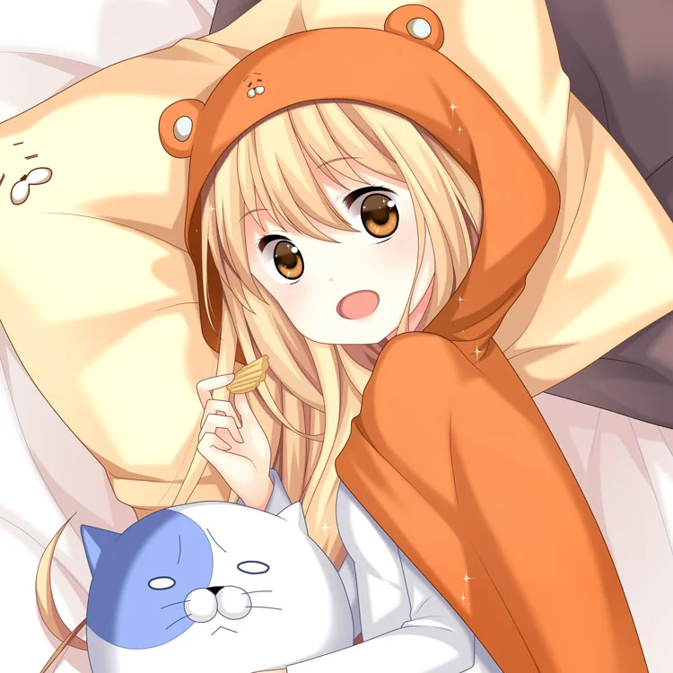 Японское аниме Himouto! Чехол наволочка с обнимающей подушкой Размеры 35*55/160*50 см|body