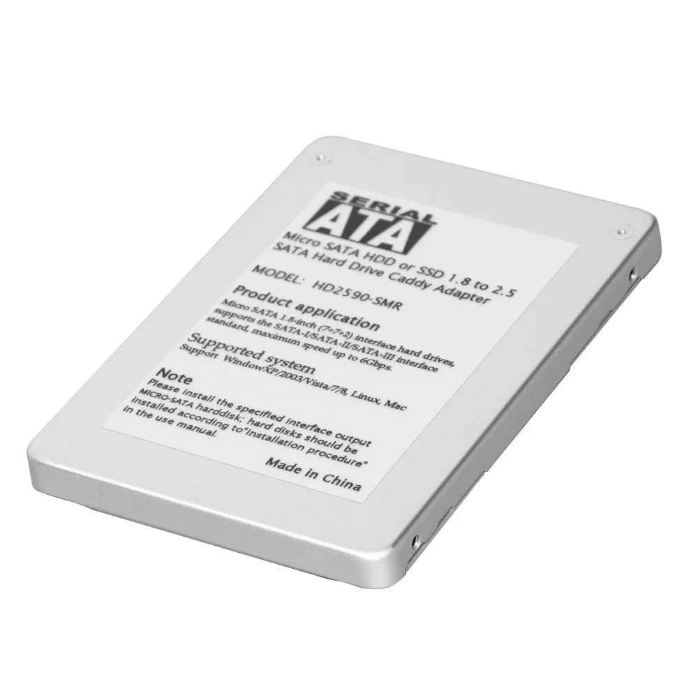 Micro SATA HDD или SSD 1 8 до 2 5 жесткий диск Caddy адаптер корпус для жесткого диска внешний