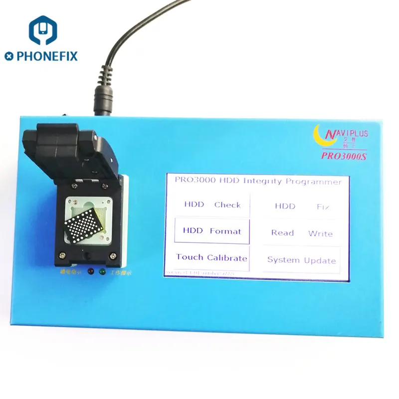 Программатор жесткого диска Naviplus Pro3000S NAND для ремонта iPhone 4 5 6 6P iPad 2 3 Air Mini чтение