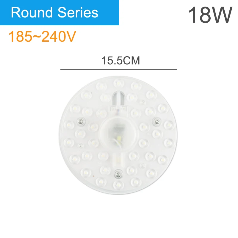 18W 15.5CM Kaguyahime магнит светодиодное освещение Панель для потолка 220V 12W 18W 24W привело круговой потолочные точечные светильники - Испускаемый цвет: 18W 15.5CM